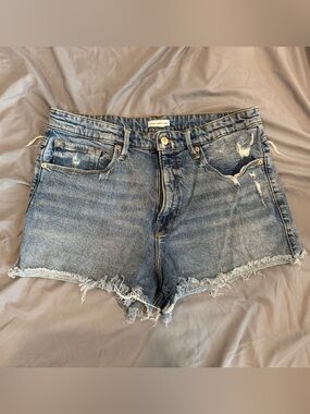 Good American 90's Short Yoke Contrast Patch Shorts Size 12/31
